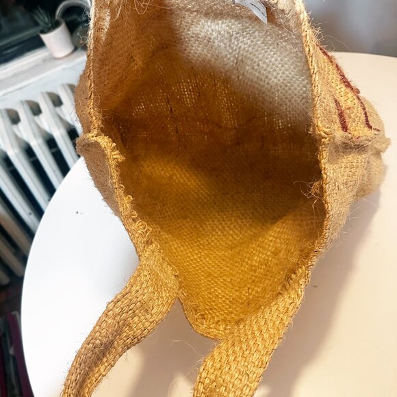 Authentic Marni Market Jute/Hemp Stripe Tote Bag - Red/Natural - Picture 4 of 10